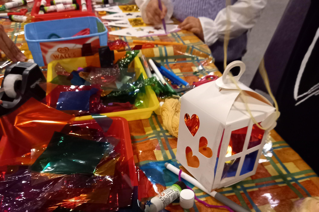 The CWR Café allows children to express themselves creatively