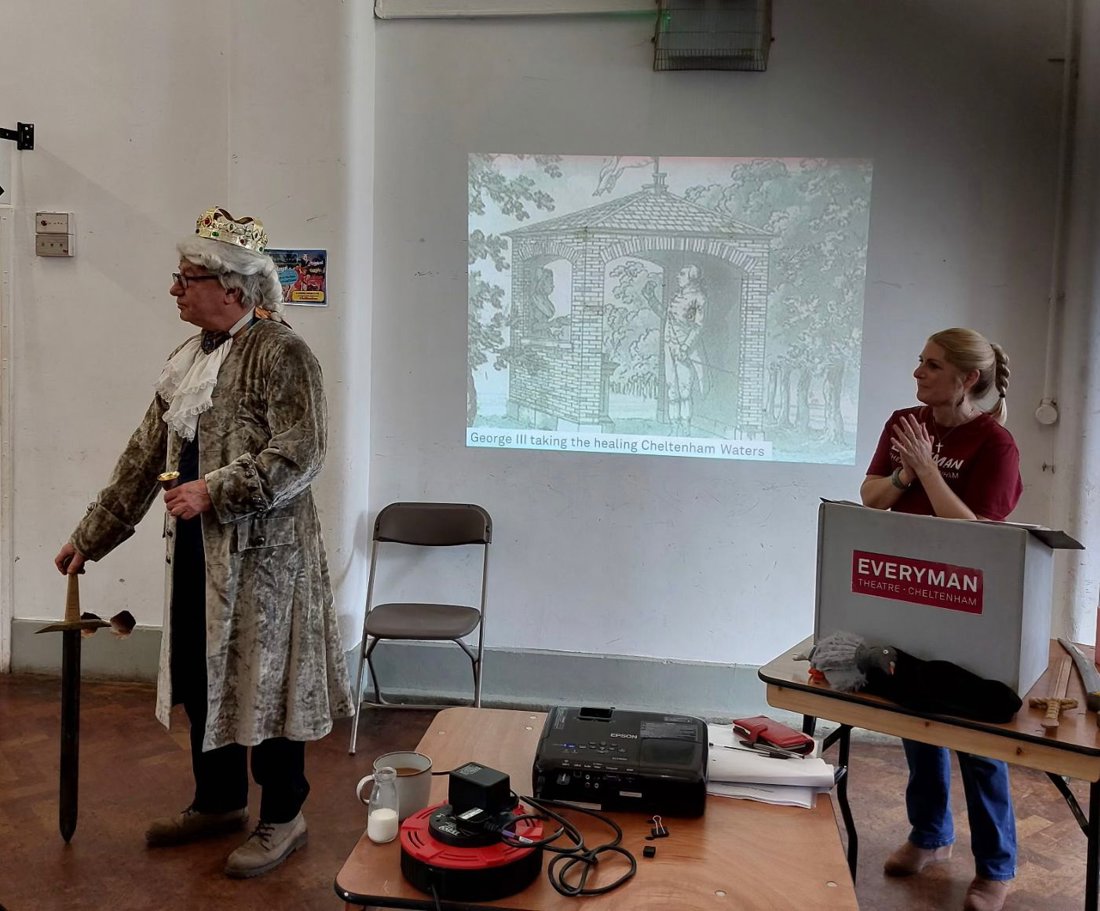 Caro Day gives a talk on the history of Cheltenham and theatre