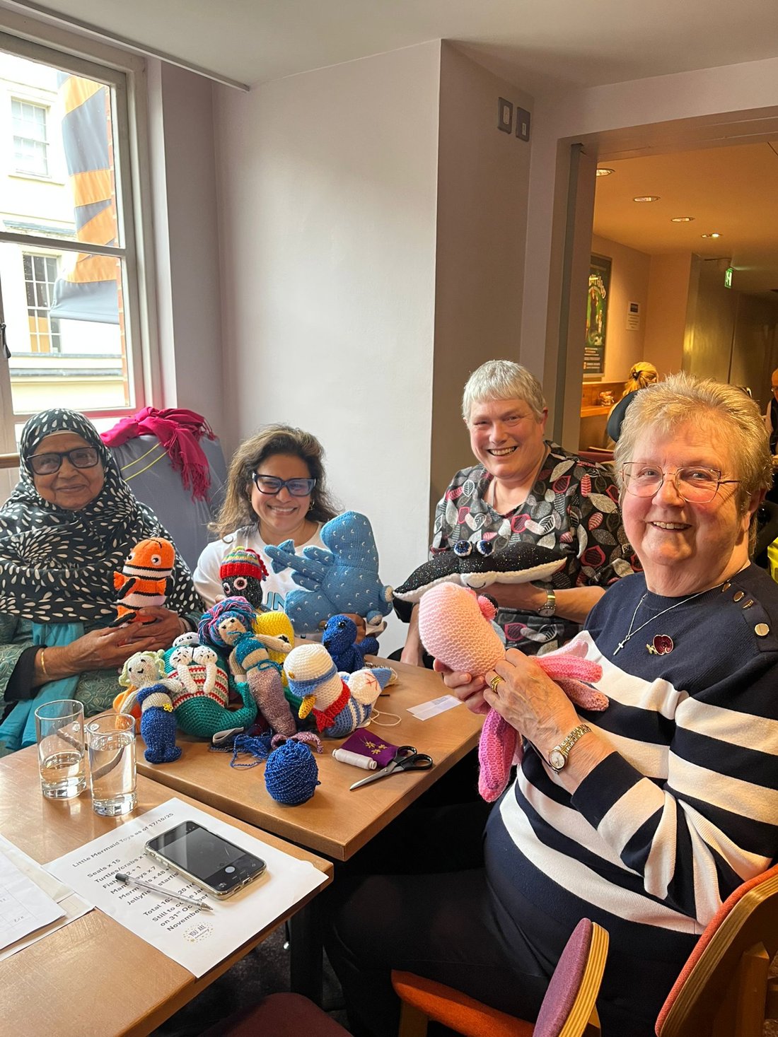 Casting On with knitting creations for The Little Mermaid
